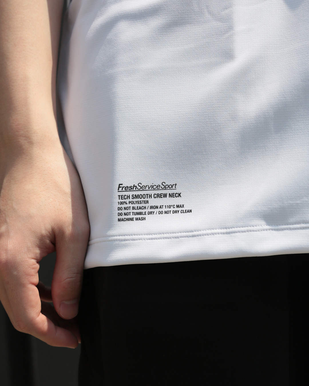 2-PACK TECH SMOOTH CREW NECK ロゴ