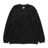 CURLY-HONEYCOMB-HENRY-NECK-TEE-Black-168x168