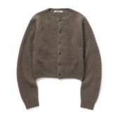 AURALEE-Women-GARMENT-DYED-BABY-ALPACA-FUR-KNIT-CREW-NECK-CARDIGAN-レディース-Dark-Brown-168x168