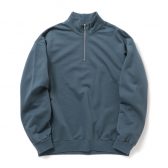 AURALEE-Men-ELASTIC-HIGH-GAUGE-SWEAT-HALF-ZIP-PO-メンズ-Dusty-Blue-168x168