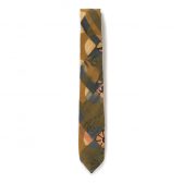 ENGINEERED-GARMENTS-Narrow-Tie-Cotton-Multi-Pattern-Patchwork-Olive-168x168
