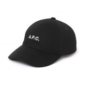 A.P.C-Charlie-キャスケット-ロゴ刺繍-White-Black-168x168