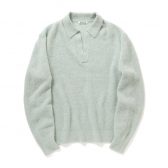 AURALEE-Men-BABY-SURI-ALPACA-SHEER-KNIT-SKIPPER-POLO-メンズ-Dusty-Mint-168x168