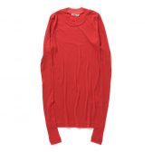 AURALEE-Women-SUPER-HIGH-GAUGE-SHEER-RIB-LS-TEE-レディース-Red-168x168