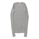 AURALEE-Women-SUPER-HIGH-GAUGE-SHEER-RIB-LS-TEE-レディース-Top-Gray-168x168