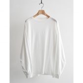 COMOLI-THINコットン-長袖Tシャツ-White-168x168