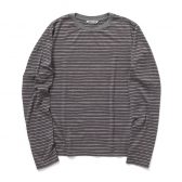 AURALEE-Women-SOFT-SMOOTH-WOOL-STRIPE-JERSEY-LS-TEE-レディース-Gray-Stripe-168x168
