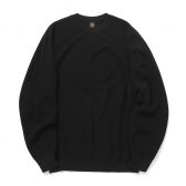 BATONER-HARD-TWIST-WOOL-SIGNATURE-CREW-NECK-メンズ-Black-168x168