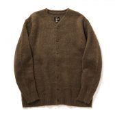 Needles-Mohair-Crew-Neck-Cardigan-Solid-Brown-168x168