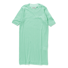 SUPER HIGH GAUGE SHEER RIB TEE Aqua Green