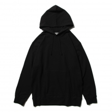 Yohji Yamamoto POUR HOMME / ヨウジ ヤマモト | 20 TWIST DENSE PLAIN STITCH HOODIE / HG-T25-078-1 - Black