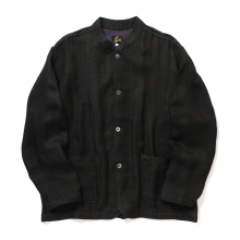 Needles / ニードルズ | Stand Collar Jacket - Rayon Double Face Gauze - Green