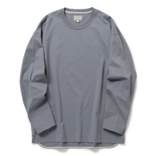 BIO TEE CREW-NECK (L/S)- Slate Blue