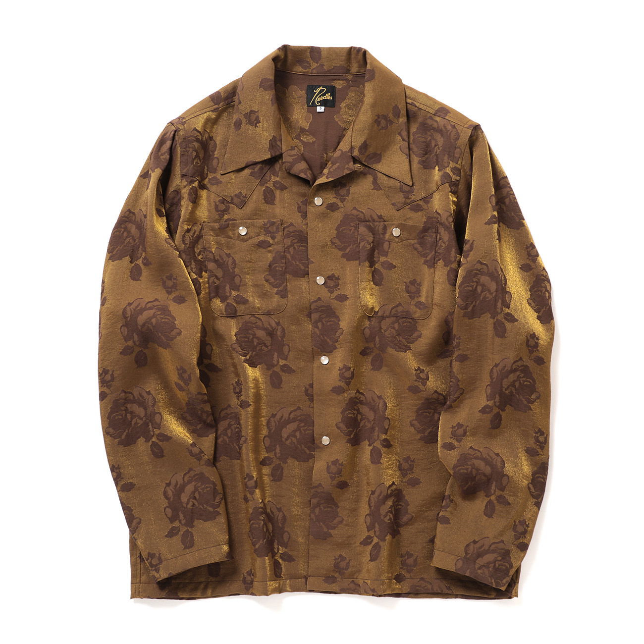 Cowboy One-Up Shirt - Rose Jacquard - Brown