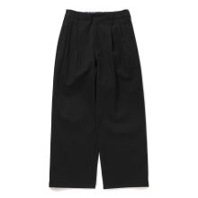 CURLY / カーリー | KNIT CHINO-CLOTH PANTS (WIDE) - Black