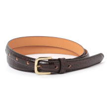 Scye / サイ | Press Croco Dress Belt - 049/ダークブラウン