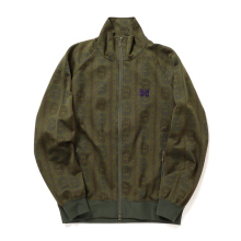 Track Jacket - Poly Jacquard - Olive