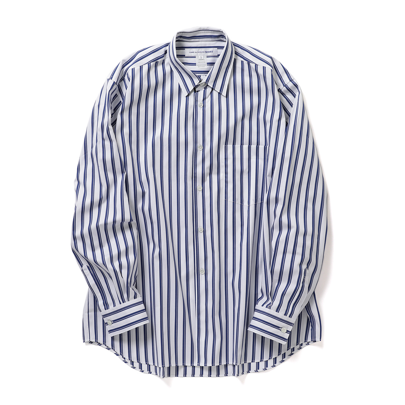 FOREVER / Wide Classic - yarn dyed cotton stripe poplin - Stripe 117
