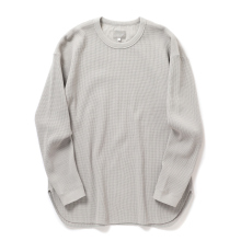 WAFFLE TEE (L/S) - L.Gray