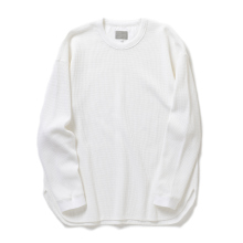 WAFFLE TEE (L/S) - White