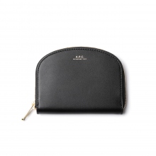 A.P.C. / アーペーセー | Demi-Lune / ハーフムーン コンパクトウォレット - Black