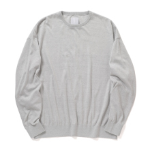 S.F.C Stripes For Creative / エスエフシー | BIG LS COTTON KNIT TEE - Grey M