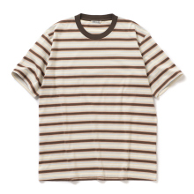 GRADIENT STRIPE JERSEY TEE (メンズ) - Fade Brown Stripe