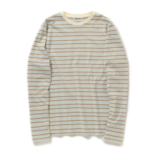 GRADIENT STRIPE JERSEY L/S TEE (レディース) - Fade Mint Stripe