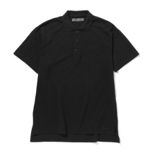 Yohji Yamamoto POUR HOMME / ヨウジ ヤマモト | Y's for men LOGO EMBROIDERY POLO - Black