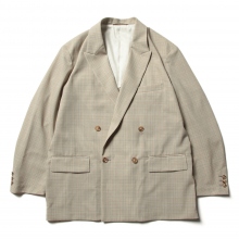 YOKE / ヨーク | SIDE OPEN DOUBLE-BREASTED JACKET - Beige