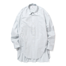 URU / ウル | COTTON CHECK - REGULAR COLLAR L/S SHIRTS - L.Sax_24SCC02