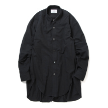 URU / ウル | COTTON CHECK - REGULAR COLLAR L/S SHIRTS - D.Navy_24SCC02