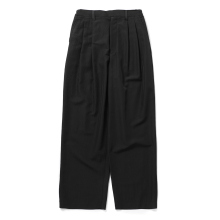 ssstein / シュタイン | WOOL SILK WIDE EASY TROUSERS - Black