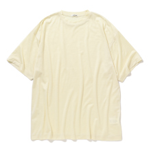 INTERIM / インテリム | EXTRA FINE MERINO WOOL JERSEY S/S TEE - White