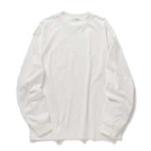 INTERIM / インテリム | HIGH GAUGE SUVIN JERSEY L/S TEE - Pure White