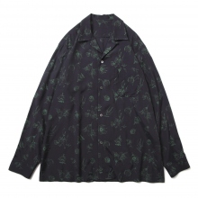 RAYON PRINT - LONG SLEEVE SHIRTS - D.Navy