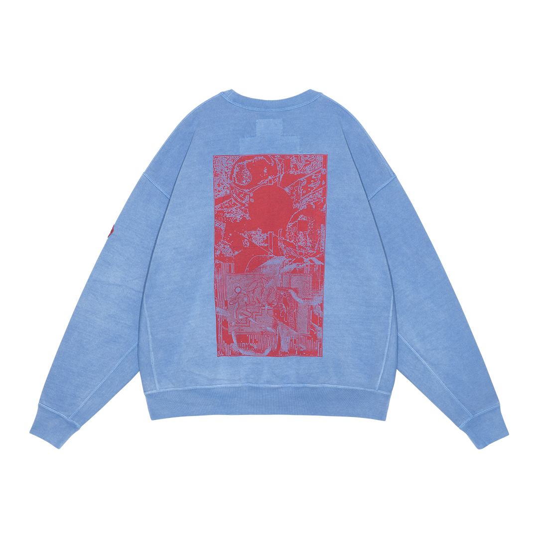 OVERDYE MD PLain Speech CREW NECK 背面