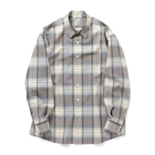 SUPER LIGHT WOOL CHECK SHIRT (メンズ) - Blue Gray Check