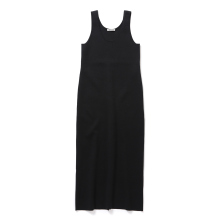 AURALEE / オーラリー | COTTON SILK STRETCH DOUBLE FACE KNIT DRESS (レディース) - Black