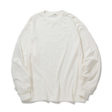 INTERIM / インテリム | COTTON WASHI LONG TEE - White