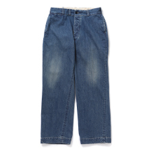 Denim Slacks - Medium Dark Blue Damage