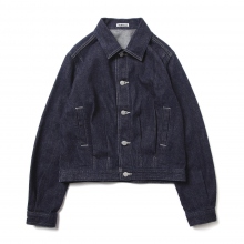 SELVEDGE LIGHT DENIM BLOUSON (レディース) - Indigo