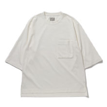 CRAPE DOUBLE-KNIT TEE Q/S - White