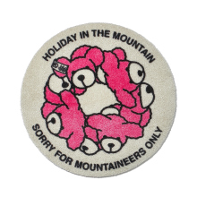 ....... RESEARCH | Bear Wreath Mat - White×Pink