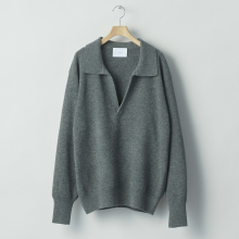 ssstein / シュタイン | EXTRA FINE WOOL KNIT SKIPPER - Grey