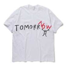 printed cotton jersey OVERSIZED / TOMORROW - White