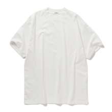 INTERIM / インテリム | HIGH GAUGE SUVIN JERSEY / S/S TEE - Pure White