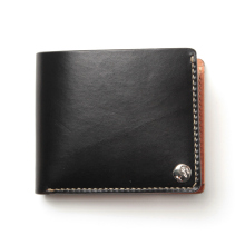 MOTO / モト | W1D HAND-DYED SHORT WALLET / 手染めショートウォレット - Black