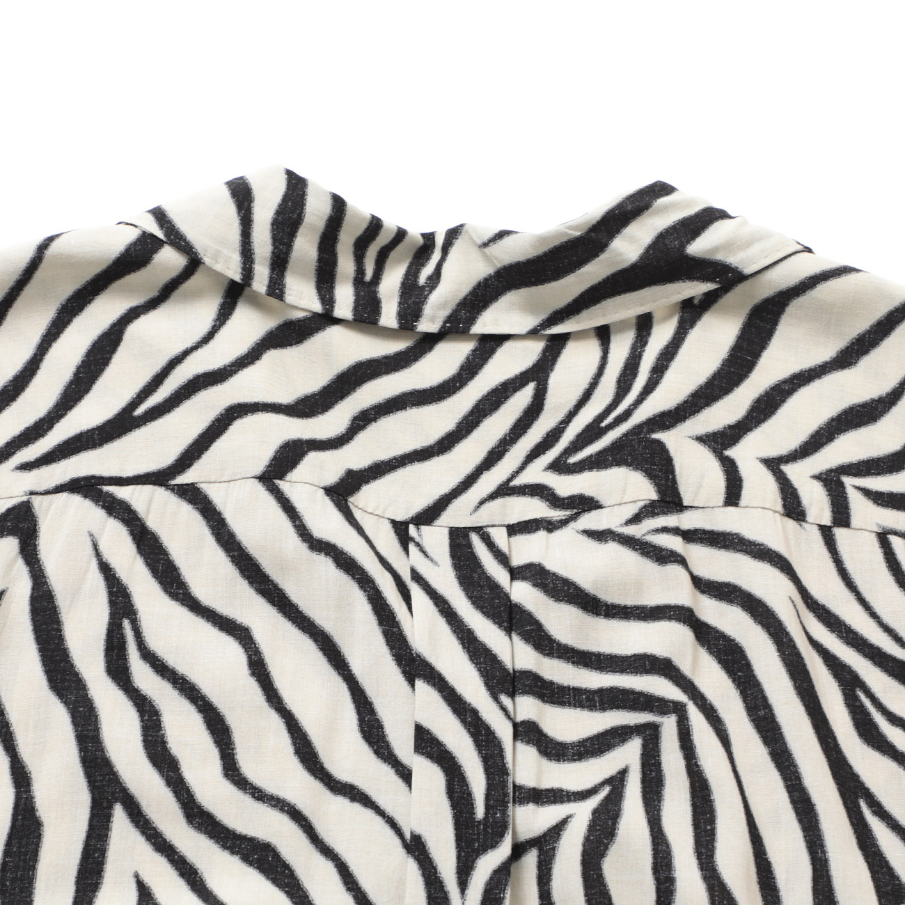 ZEBRA 半袖オープンカラーシャツ 背面