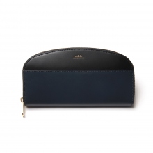 A.P.C. / アーペーセー | Demi-Lune / ハーフムーン ウォレット - Blue